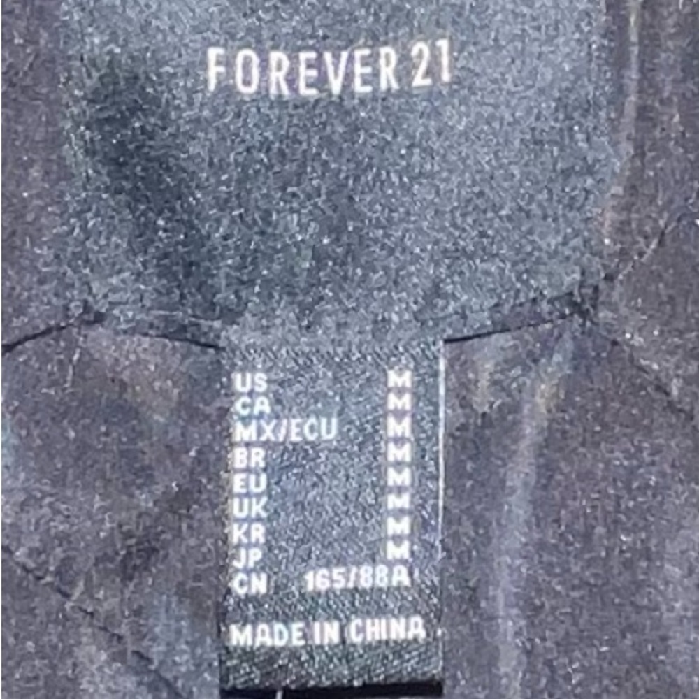 Forever 21 Black Faux Quilted Leather Jacket - Picture 4 of 4